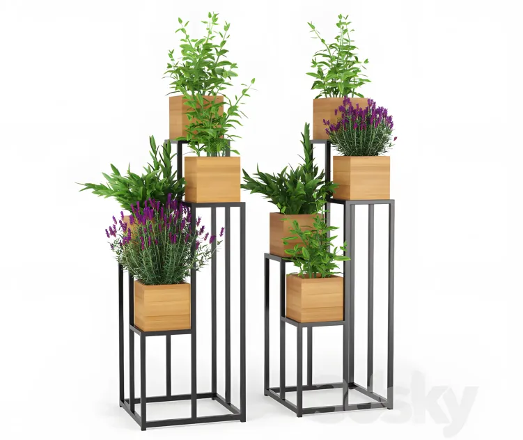 Quadrant plant stand
