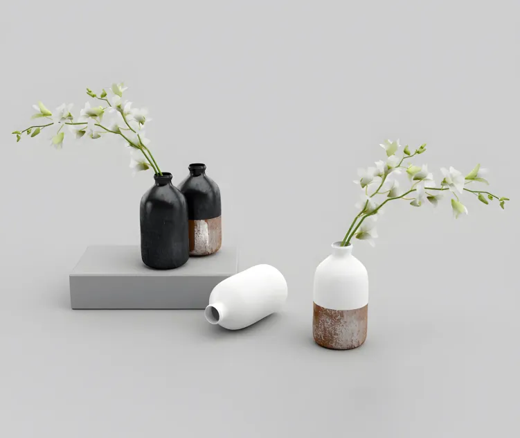 Westelm vases with orchids