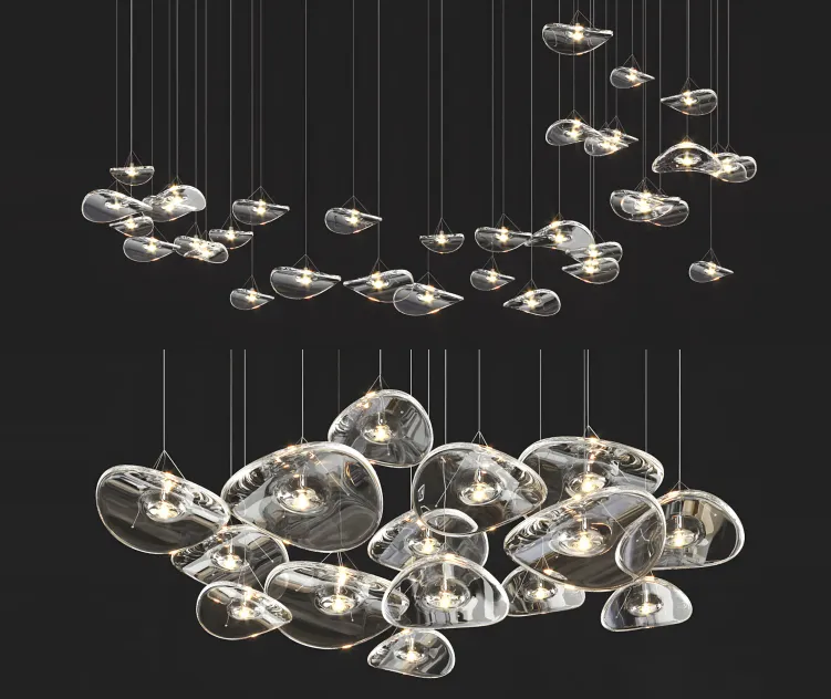 Adjustable terzani manta light collection