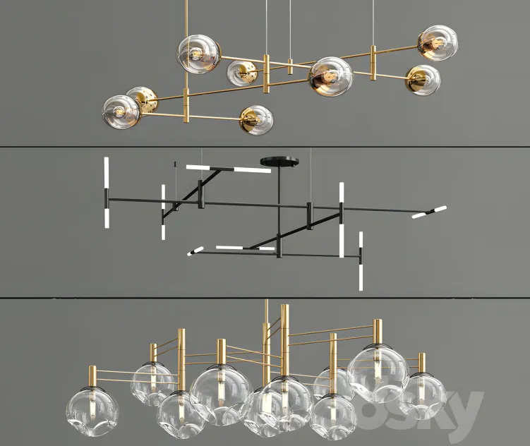 Altona temper gap chandeliers collection