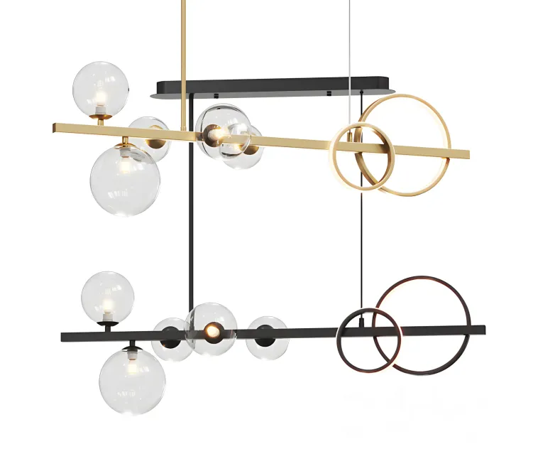 Artpad linear bubble pendant