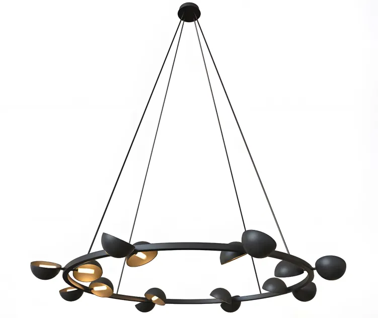 Avion round lights chandelier