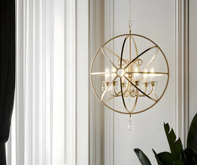 Ballard design nicolette crystal orb chandelier