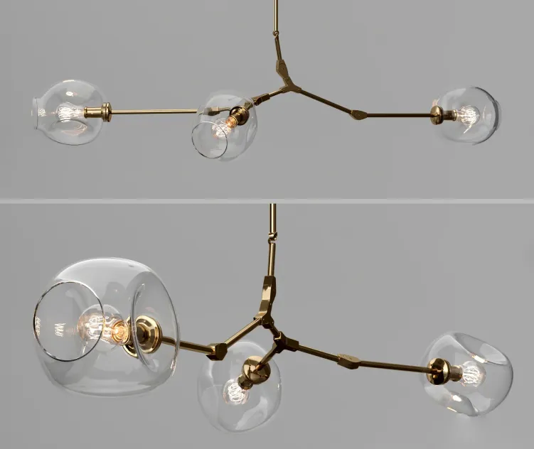 Branching bubble lamps