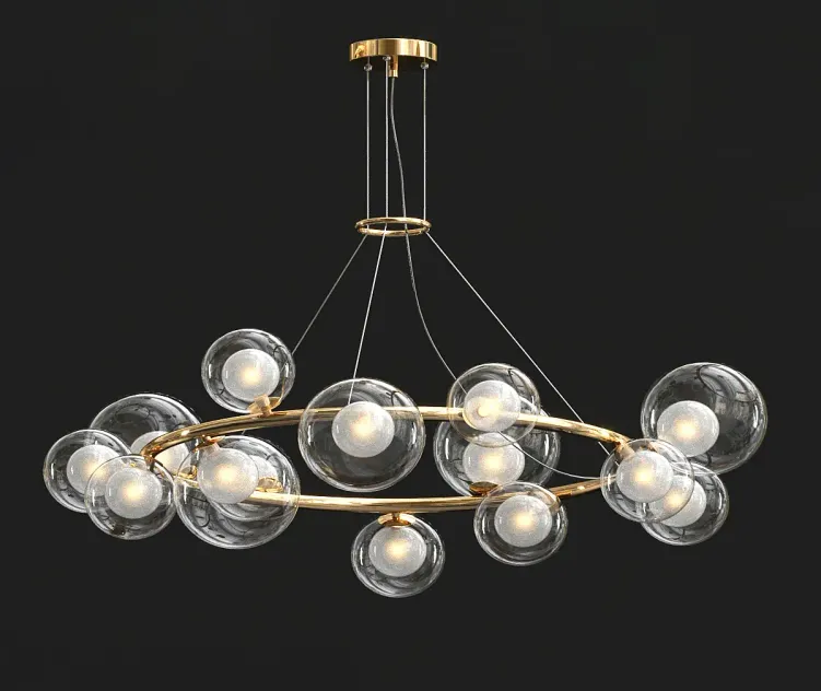 Bubble duo chandelier by freya