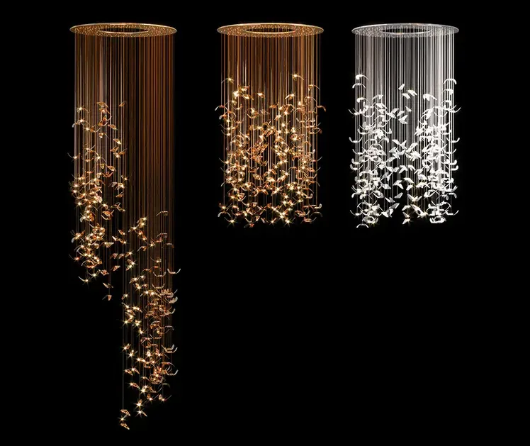 Butterfly circular chandelier