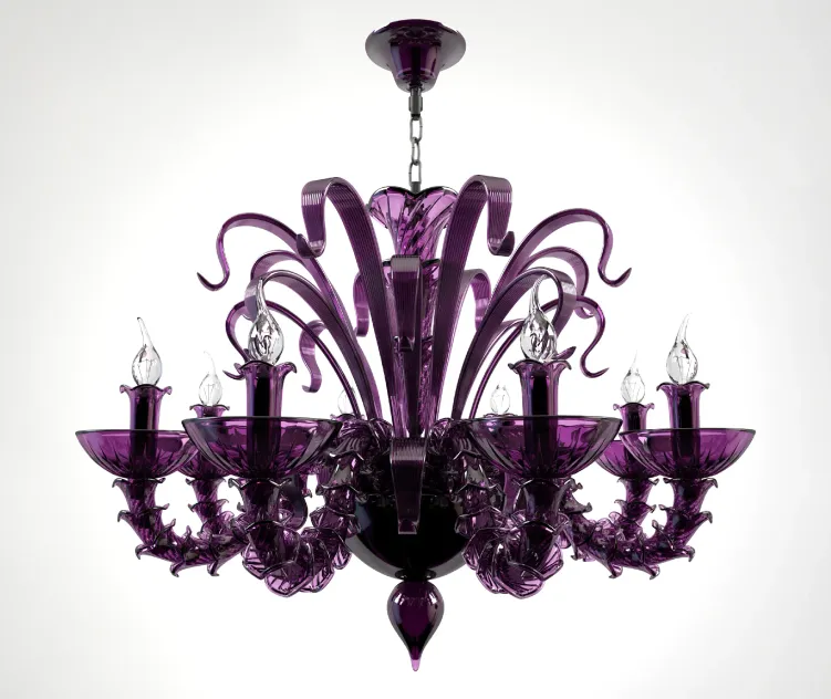Chandelier donolux violet