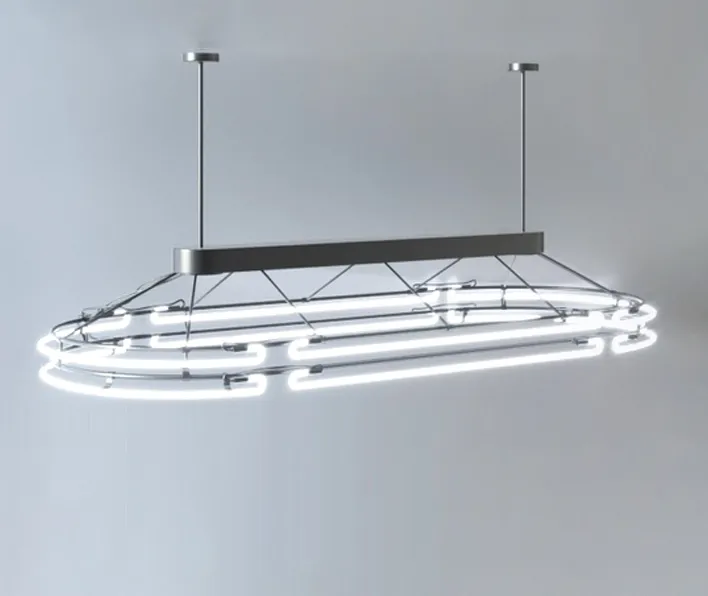 Chandelier from neon