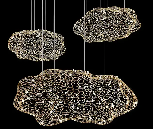 Chandelier hanging clouds