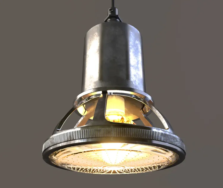 Chehoma hanging lamp in nickel eiffel