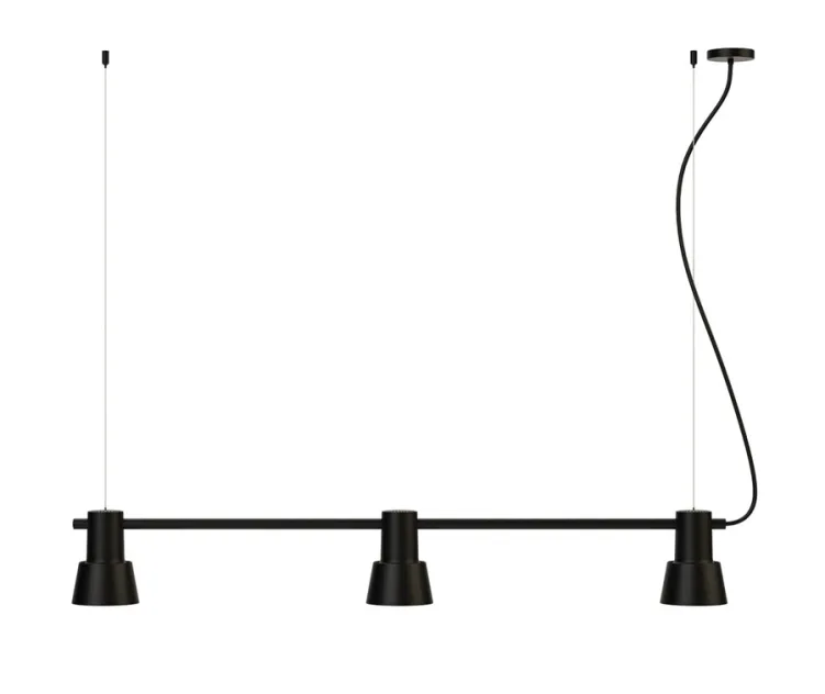 Compose rail pendant light small metal shade by zero