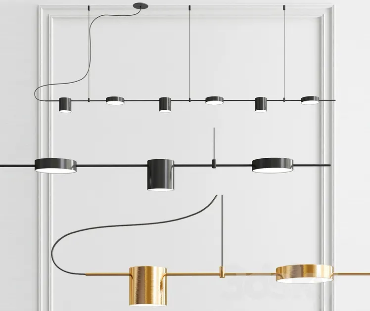 Counter pointledlinear pendant