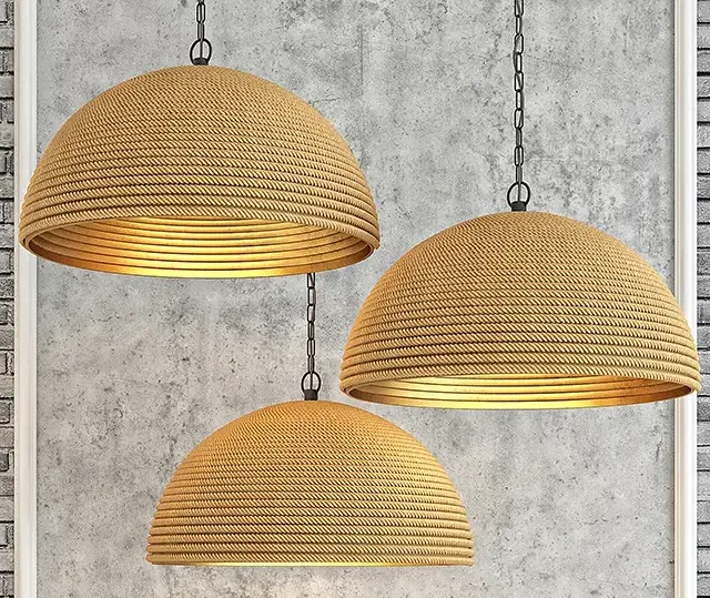 Dome rope chandelier