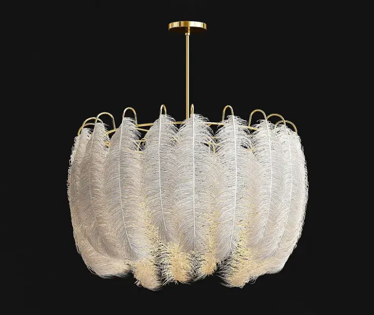 Feather pendant lamp