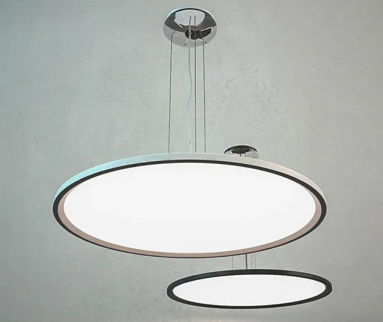 Flat sun pendant lamp