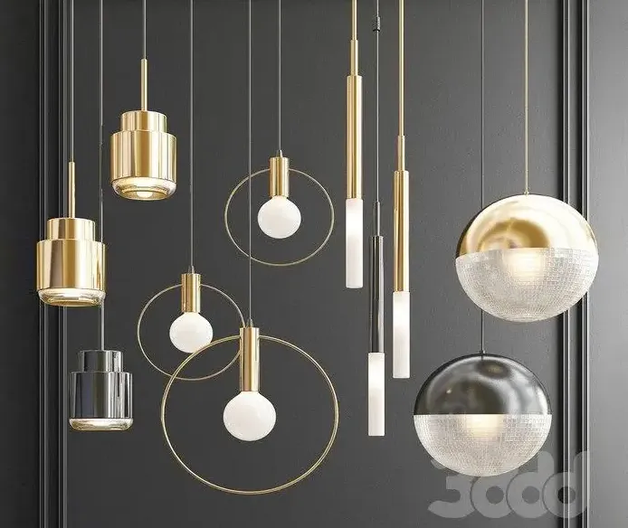 Four hanging lights