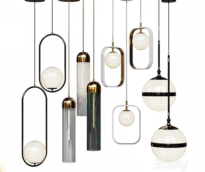 Four pendant lights amazing set