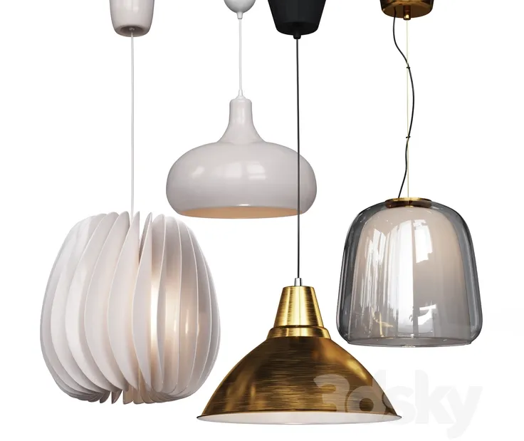 Four pendant lights amazing set