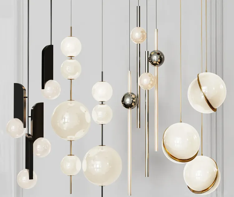 Four pendant lights amazing set