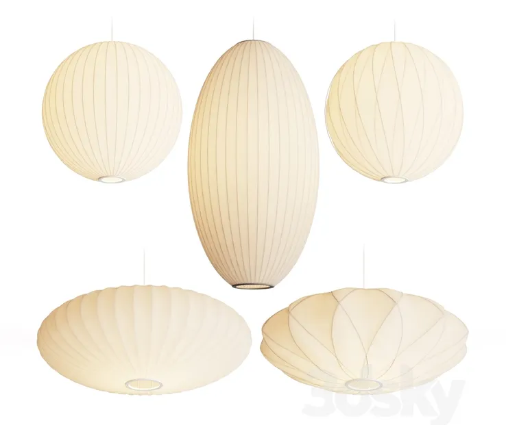 George nelson bubble pendant lamps