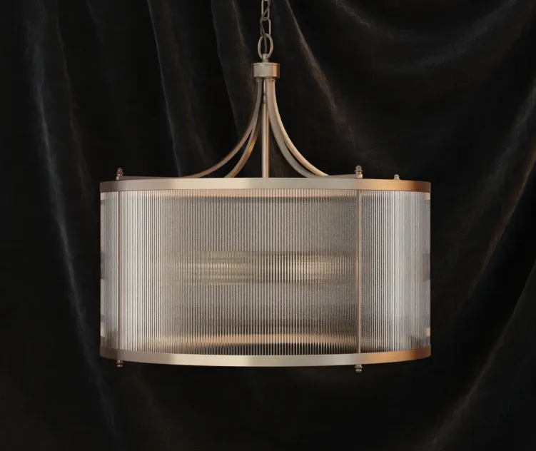 Gramercy glass tube chandelier