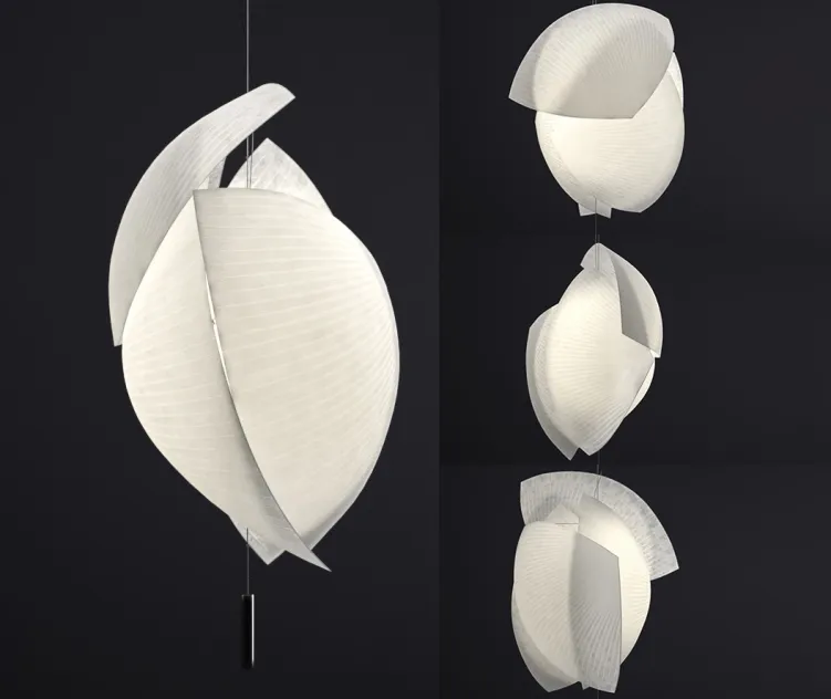 Grok voiles paper pendant lamp