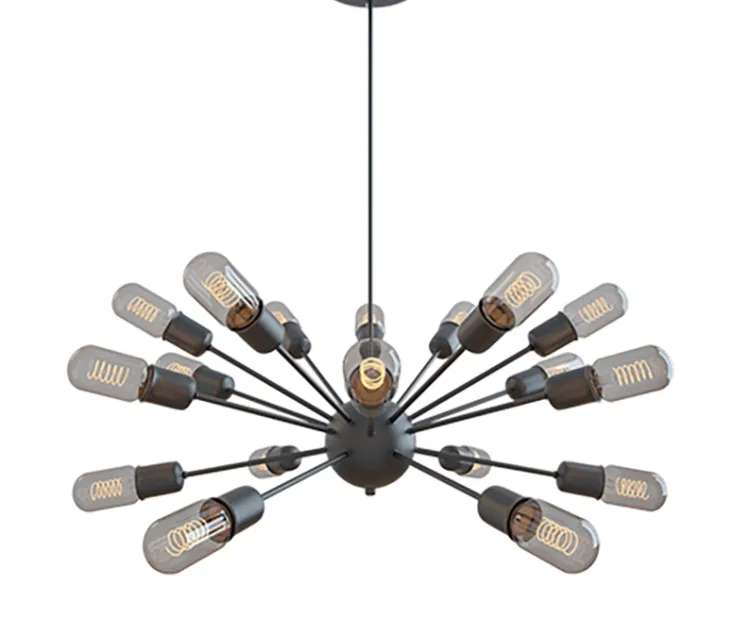Hanging lamp loft industrial sputnik chandelier elliptical