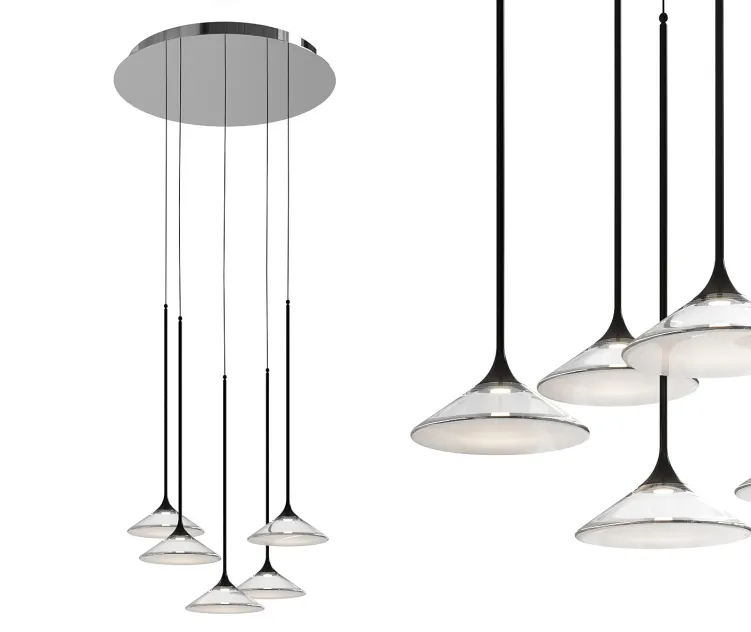 Hubborsa multipoint pendant light by artemide
