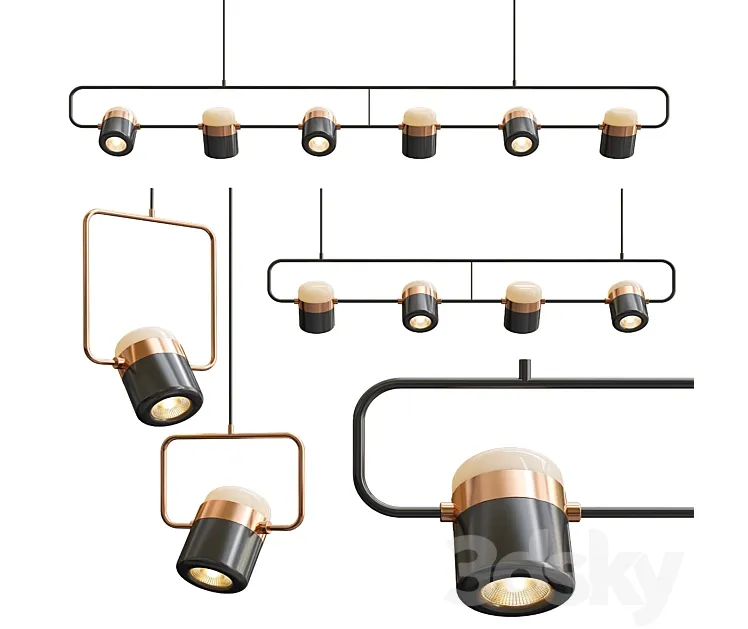 Ling pl linear suspension light