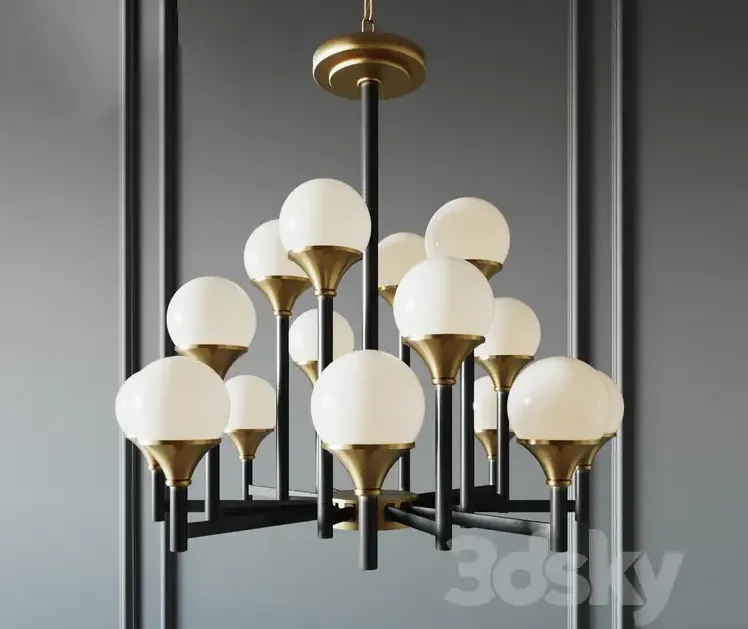 Luster ball valley chandelier