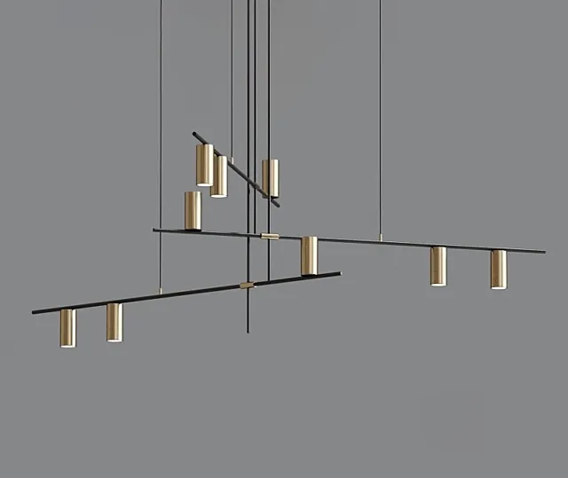 Mid century modern suspension chandelier collection
