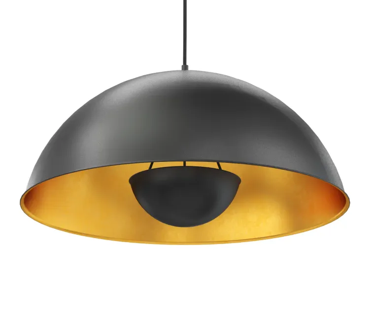 Models black gold hanging lamp