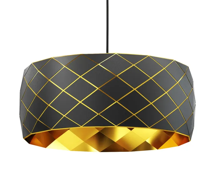 Models black gold hanging lamp