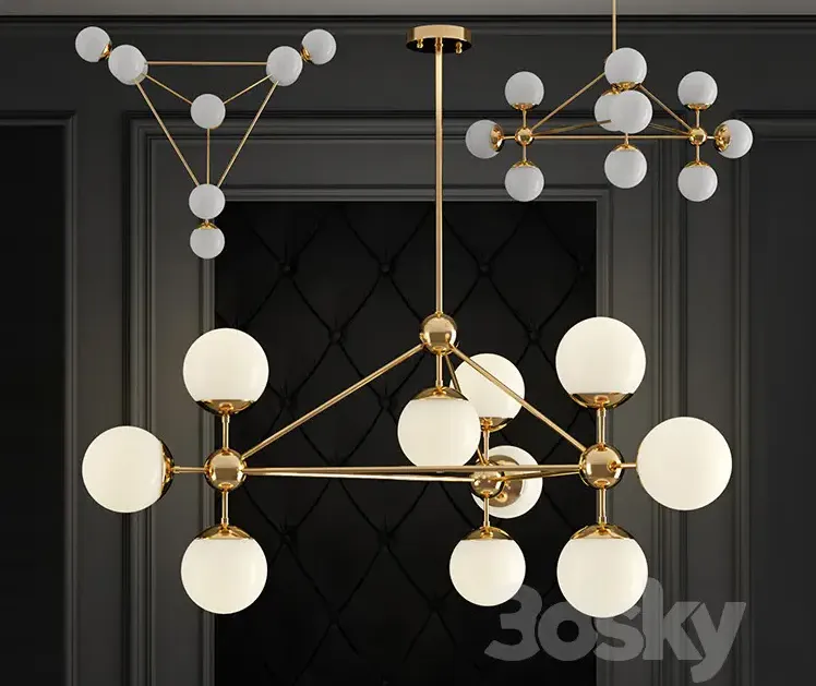 Modo chandelier gold chandelier