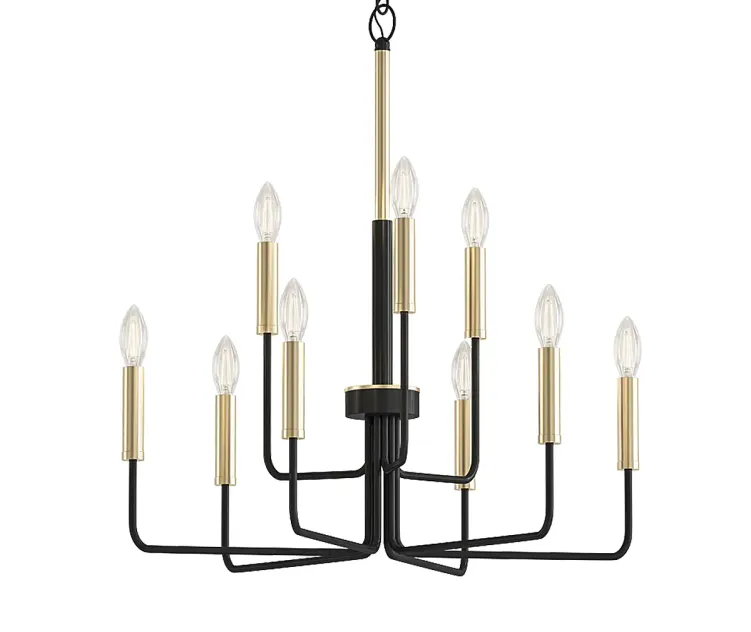 Nine light chandelier