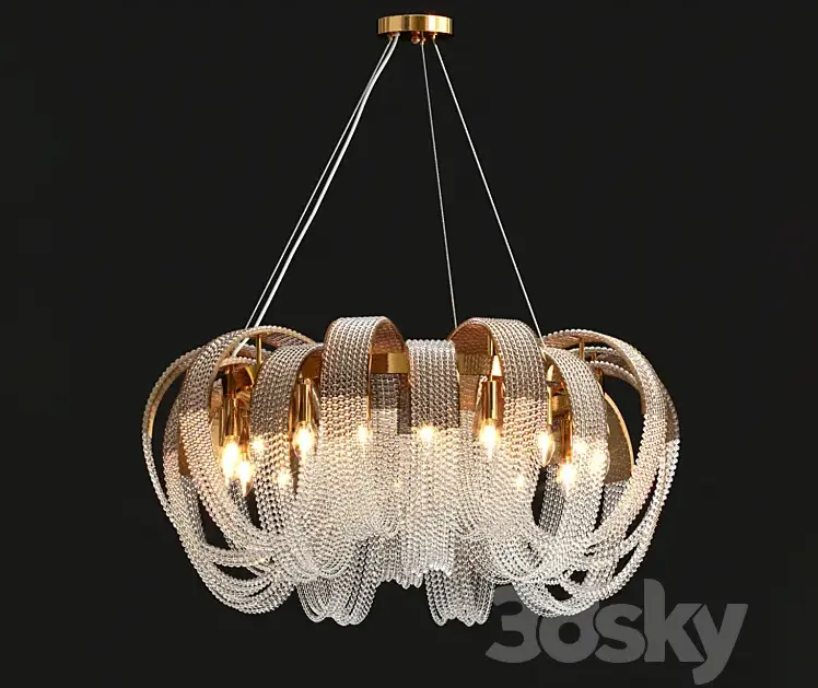 Pelagia crystal round chandelier