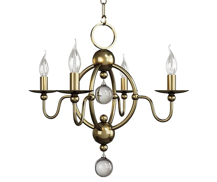 Quatrefoil chandelier
