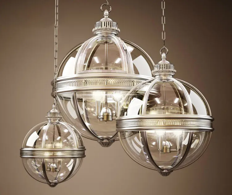 Rh victorian hotel pendant