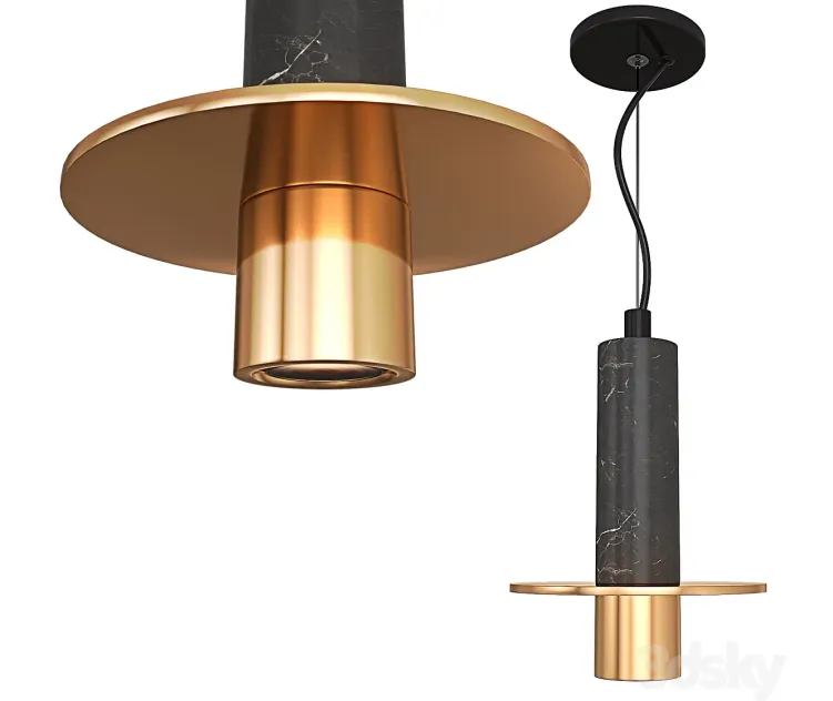 Sl stluce pendant gold black om