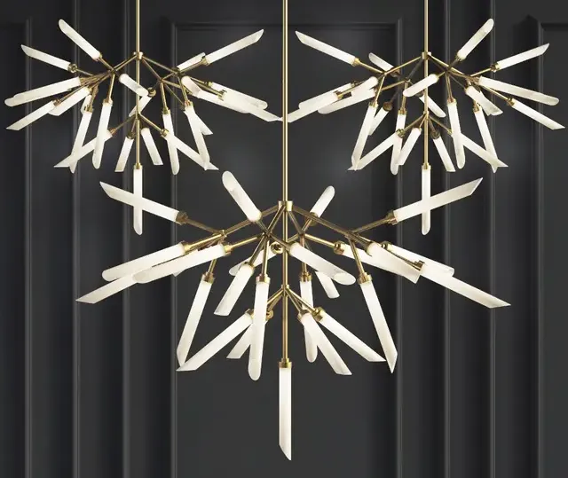 Suspension lights spur chandelier