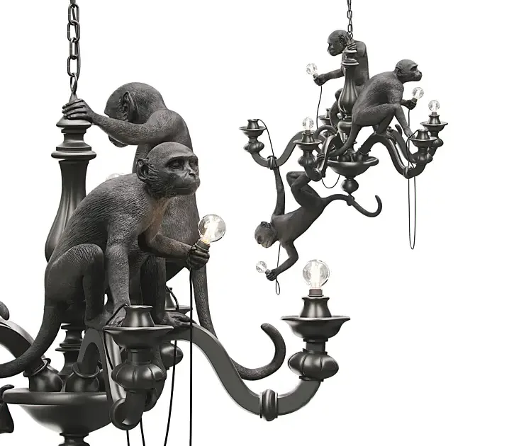 The monkey chandelier