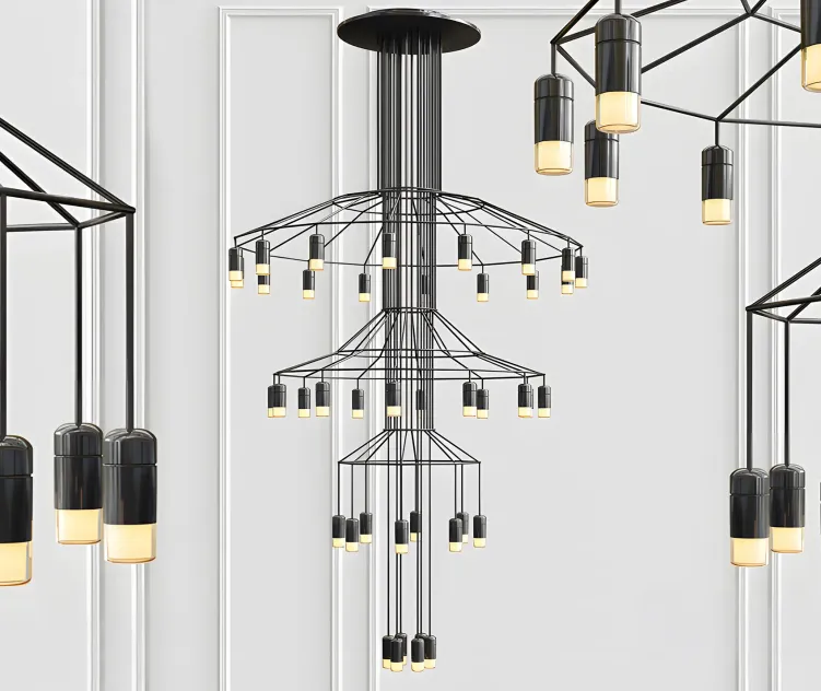 Vibia wireflow chandelier