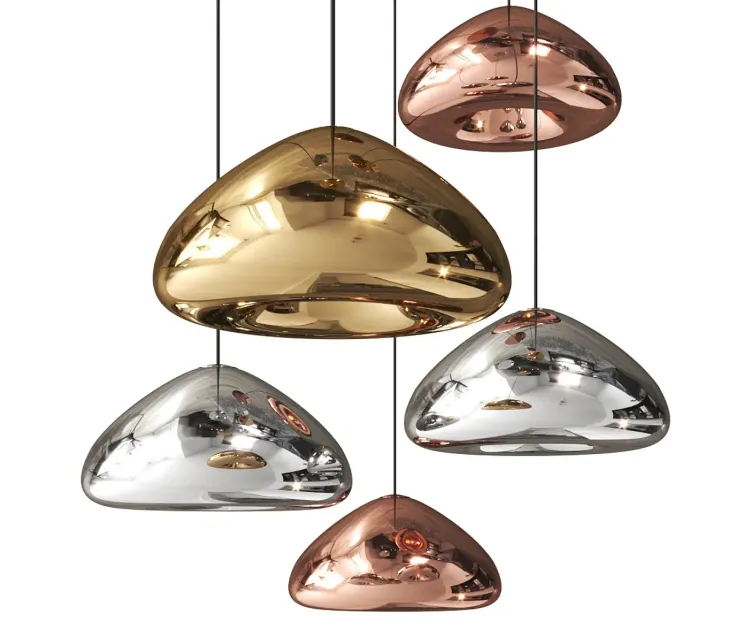 Void pendant copper by tom dixon light