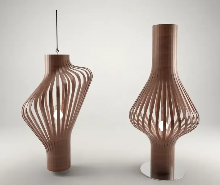 Wooden Floor Lamp