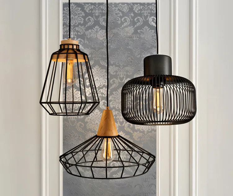 Wooden suspended fixture