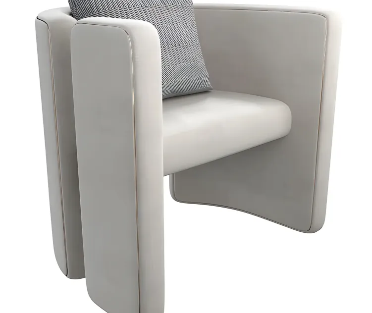 Armchair con white