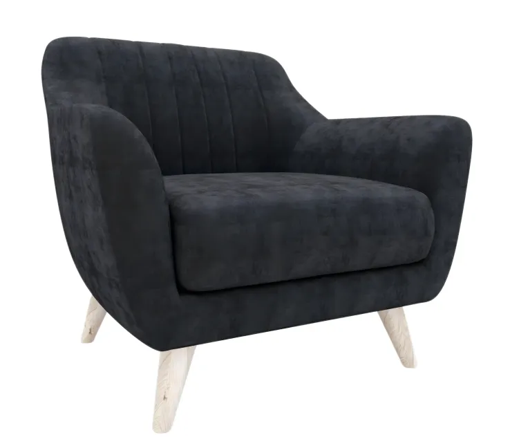 Armchair dark grey charlie