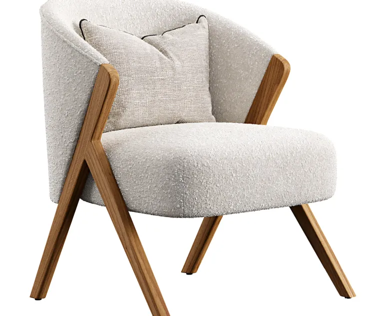 Armchair upholstered zara home