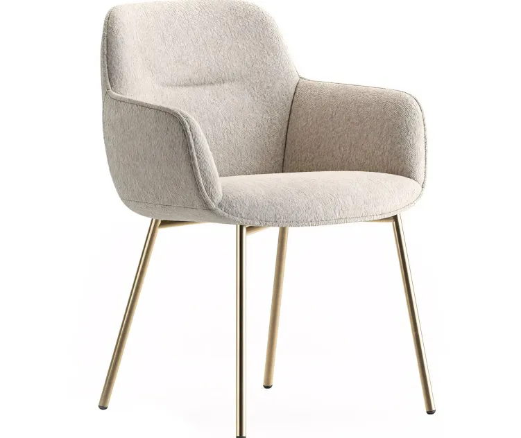 Calligaris cocoon metal legs armchair