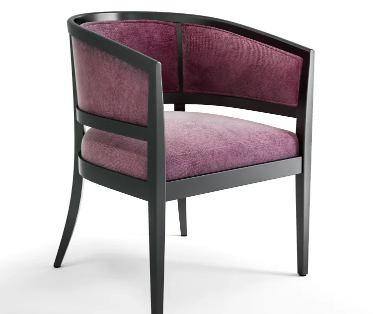Chartreuse mohair armchair by edward wormley